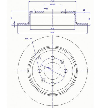 Disque de frein pour 406 Requal