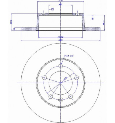 Disque de frein pour Movano / master 