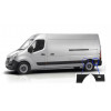 Baguettes de protection arriere gauche Nissan Interstar Opel Movano Renault Master (partie avant + arriere) Nissan