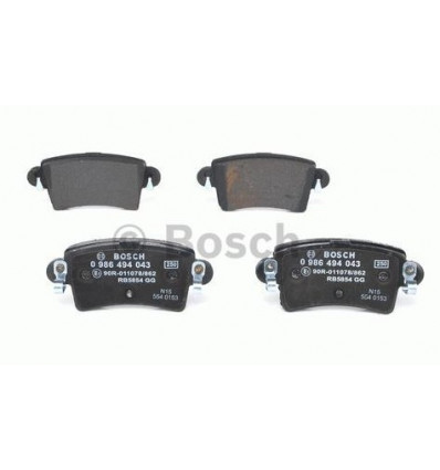 Plaquettes de frein - Jeu de plaquettes de frein arrière pour Nissan Interstar Opel Movano Renault Master 2 GDB1470 - 0986494043