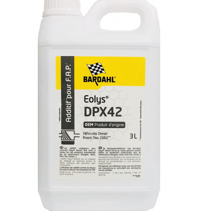 Additif FAP Eolys DPX42 blanc Bardahl 3L Additifs, Anti fuite, Nettoyant