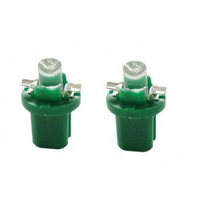 Ampoules LED B8.5d Creuse Verte 12V tableau de bord / feux de signalisation