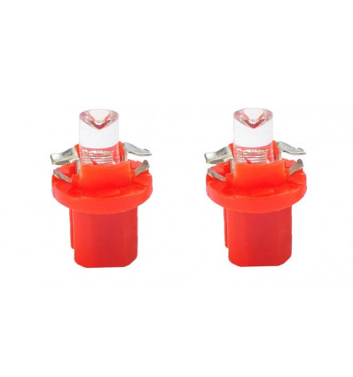 Ampoules LED B8.50 1 x Flux creuse rouge 12V