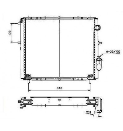 Radiateur Eau Refroidissement Renault Clio 1.9D Diesel