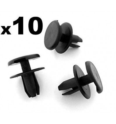 Fixation de pare-choc - 10 Clips de fixation pare choc avant pour Opel Astra G VCF3 *10