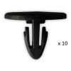 Agrafe de panneau - 10 Clips de fixation capot pour Renault Clio 1 Laguna Mégane R19 R25 Safrane Trafic VCF28 *10