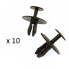 10 Clips de fixation panneau de porte Citroen Peugeot