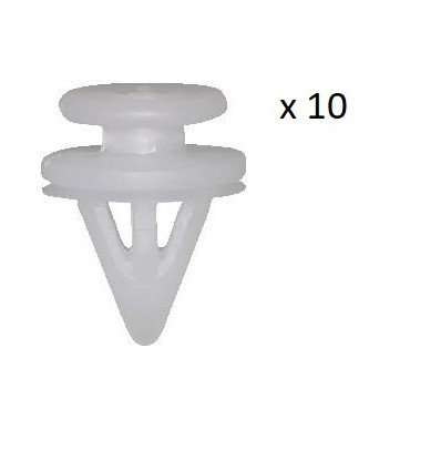 Agrafe de panneau - 10 Clips de fixation panneau de porte pour Renault Clio Kangoo laguna Mégane Modus R19 Scénic Twingo VCF2...