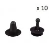 Agrafe de panneau - 10 Clips de fixation panneau de porte pour Isuzu Mazda Toyota VCF747 *10