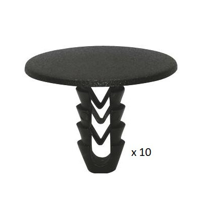 10 Clips de fixation garniture de toit Fiat Iveco