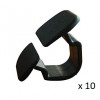 Agrafe de panneau - 10 Clips de fixation capot pour Audi Volkswagen VCF2387 *10