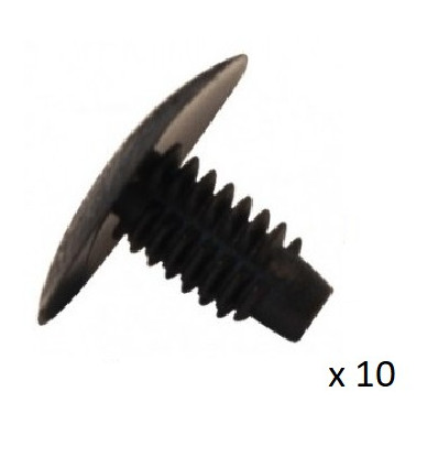 Agrafe de panneau - 10 Clips de fixation radiateur pour Dacia Renault Peugeot VCF267 *10