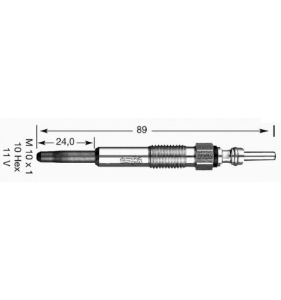 4 Bougies de préchauffage Opel Renault Clio Megane Scenic Laguna