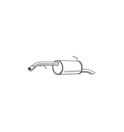 Silencieux arriere echappement Peugeot 207