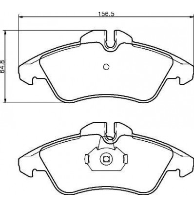 Plaquettes de frein avant Mercedes-Benz Classe V Sprinter Vito Volkswagen LT 28-35 28-46 Freinage