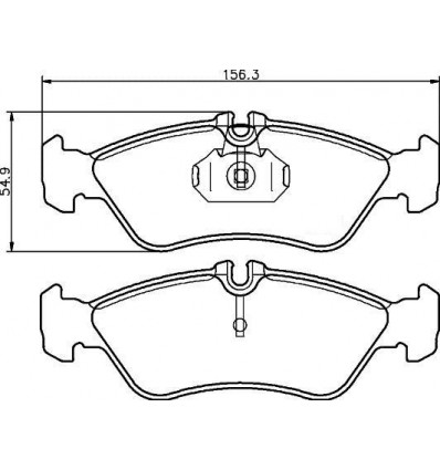 Plaquettes de frein - Plaquettes de frein arrière Mercedes-Benz Sprinter pour Volkswagen LT 28-35 28-46 101 22 0319