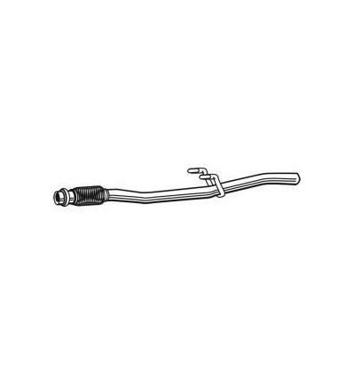 Echappement - Tube échappement intermediaire pour Peugeot 206 1.4 16V 383049