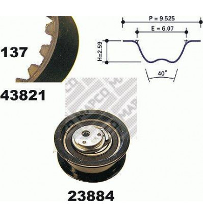 Distribution - Kit distribution pour Volkswagen Golf PAssat Vento Caddy transporteurt T4 Audi 80 A4 Seat Ibiza Cordoba Inca 1...