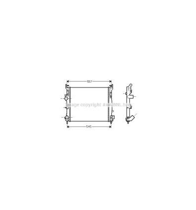 Radiateur moteur - Radiateur de refroidissement moteur pour Renault Clio Thalia Symbol RTA2362