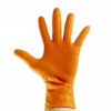 Gants de travail oranges en nitrile