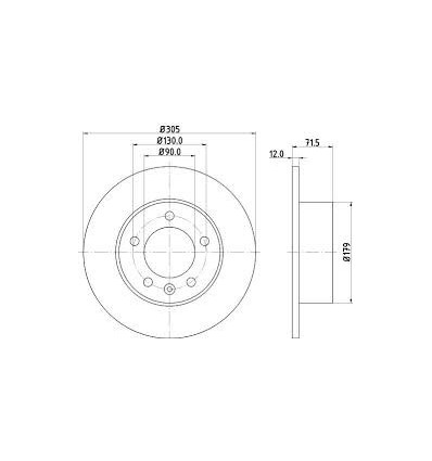 Disques de frein - Jeu de Disque ar pour Renault Master de 06/10 MDC2241