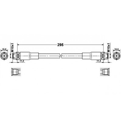 Flexible de frein avant Vw Passat 3B Audi A4 A6 