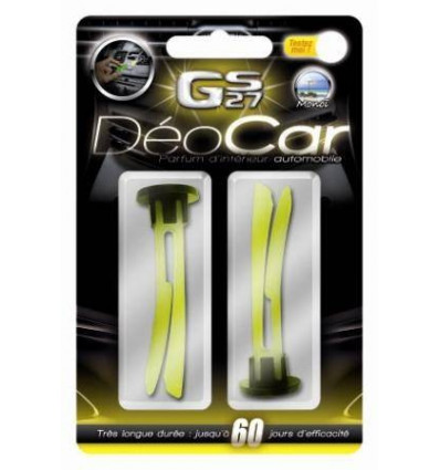 Désodorisant - 2 Désodorisants Déocar Jaune Monoï AC180012