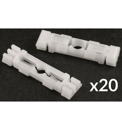 Agrafe de panneau - Lot de 20 clips de fixation enjoliveur de pavillon - baguette de porte - enjoliveur de pare-brise pour Se...