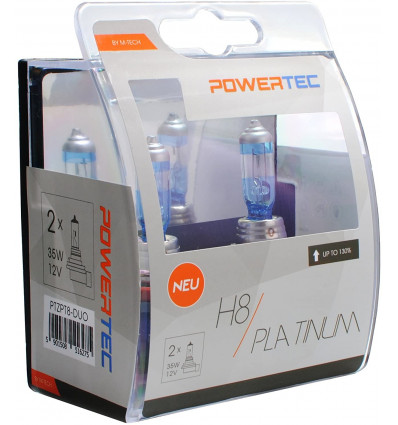 Coffret de 2 ampoules H8 12V 35W platinium