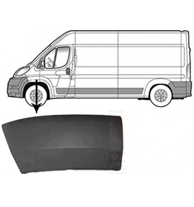 Baguette de protection avant gauche Jumper Ducato Boxer Pieces Carrosserie