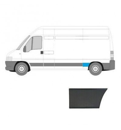 Baguette de protection latérale - Baguette de protection bas de caisse gauche Jumper Ducato pour Peugeot Boxer M1323