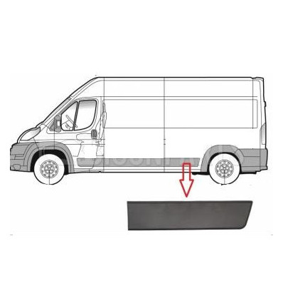 Baguette de protection latérale - Baguette de protection latérale gauche Jumper Ducato pour Peugeot Boxer M1314