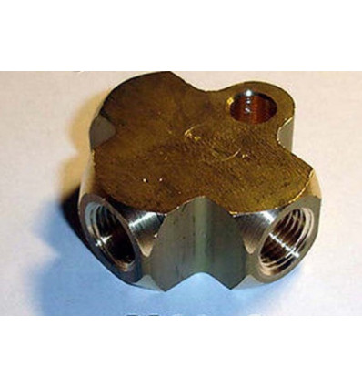 Adaptateur de connecteur de tuyau hydraulique a 3 voies