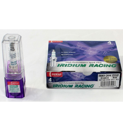 Bougie d'allumage - Pack de 4 x bougies d'allumage Iridium Racing IKH0124 pour Nissan Peugeot Toyota IKH01-24 *4