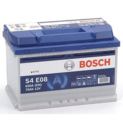 Batterie - Batterie Bosch 70ah 760A Start & Stop S4E08