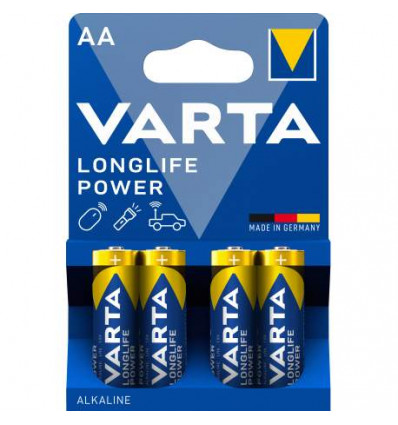 Pile - 4 Piles Alcalines AA / LR6 Varta LongLife Power LR06