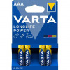 Pile - 4 Piles Alcalines AAA / LR03 Varta LongLife Power LR03