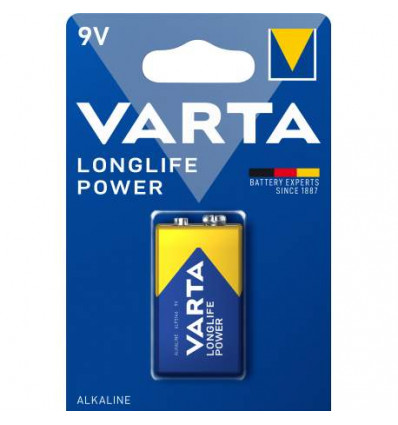 Pile Alcaline 9V / 6LR61 Varta LongLife Power