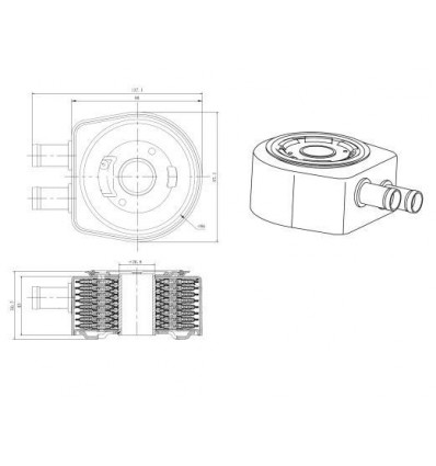 Moteur - Radiateur d'huile Renault 31834