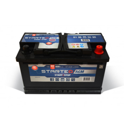 Batterie - Batterie Starteo Start and Stop 80AH 800A AGML4D80