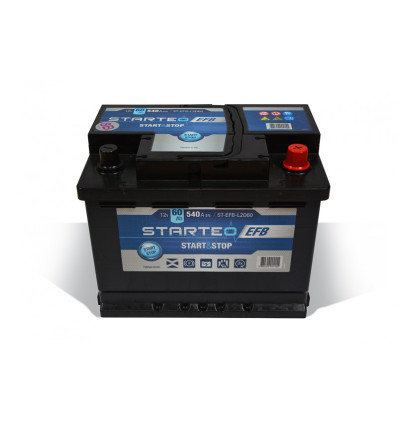 Batterie - Batterie Starteo Start and Stop 60AH 540A L2D60EFB