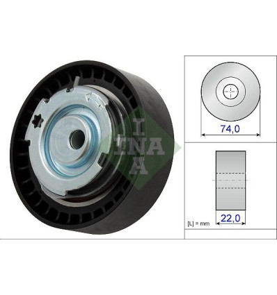 Courroies de distribution - Poulie galet tendeur pour Dacia Renault 531087610