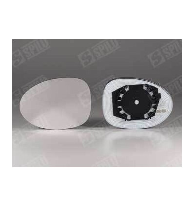Verre de rétroviseur - Glace de rétroviseur avec support G CH pour Renault TWINGO 10/98- 6004545E