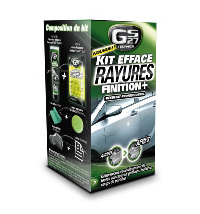 Efface rayures - Kit rénovation efface rayures carrosserie tous véhicules GS27 TE172010