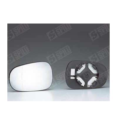 Verre de rétroviseur - Glace de rétroviseur avec support D pour Renault Clio Mégane Renault Scénic 12418
