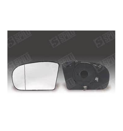 Verre de rétroviseur - Glace de rétroviseur gauche avec support dégivrant pour Mercedes C W203 11857