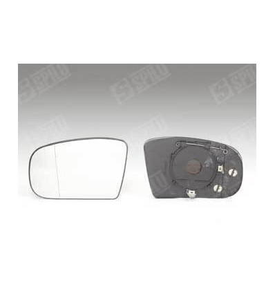 Verre de rétroviseur - Glace de rétroviseur gauche avec support dégivrant pour Mercedes S W220 11835