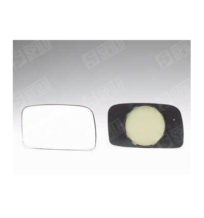 Verre de rétroviseur - Glace de rétroviseur gauche avec support pour Volkswagen Golf 2 et Jetta 2 13531