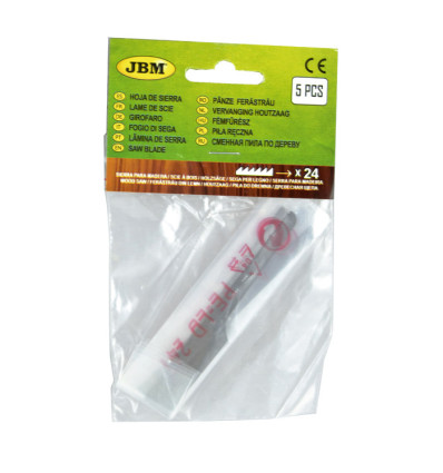 Outillage - Rechange 5 scies de 4 dents pour bois 11956