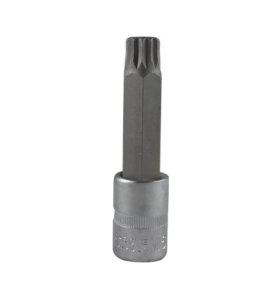 Embout de tournevis - Douille pointe 12 pans XZN 1/2" inviolable m16x100mm 12030